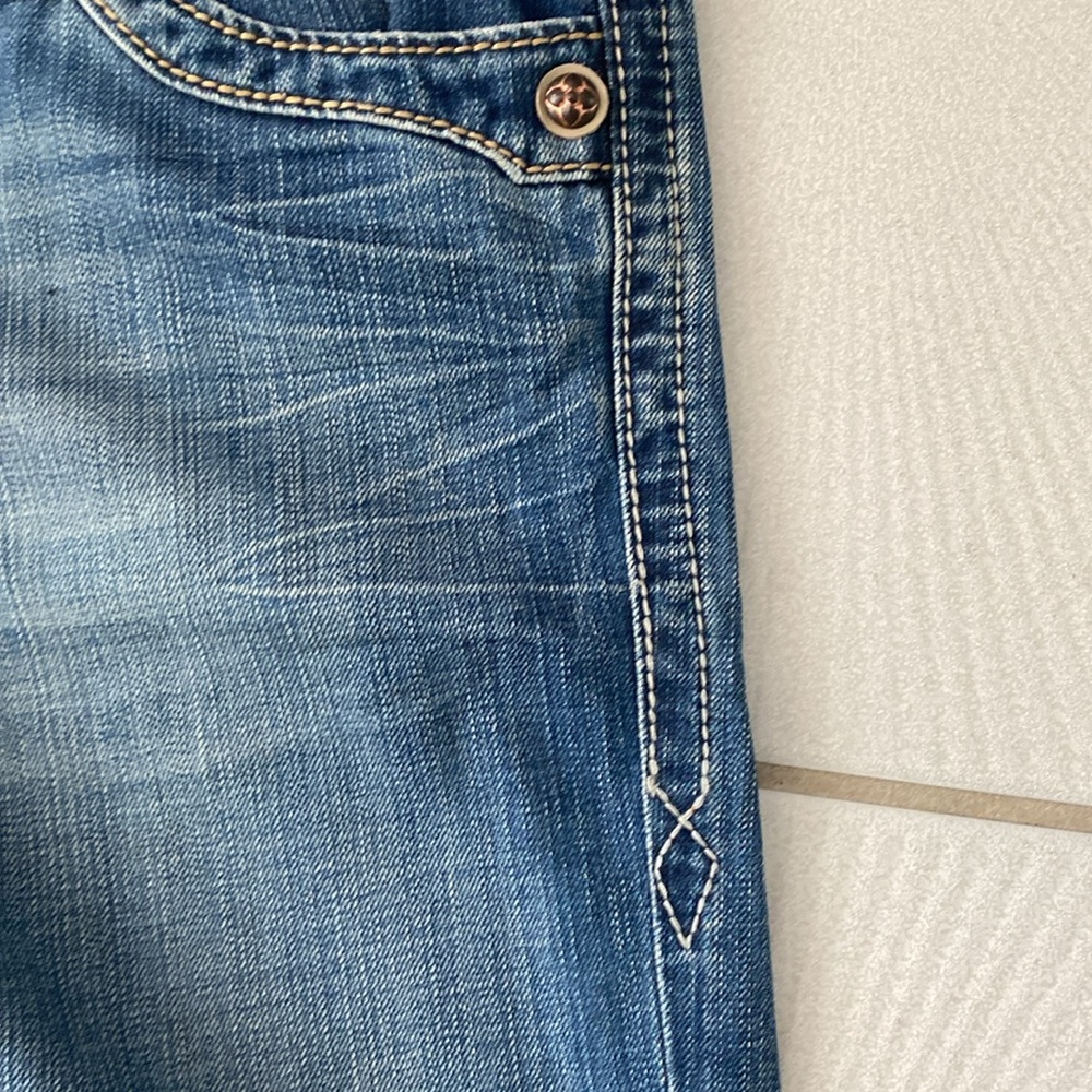 Vintage men’s Rock Revival denim Mick boot cut jeans size 36x30 - Picture 14 of 15